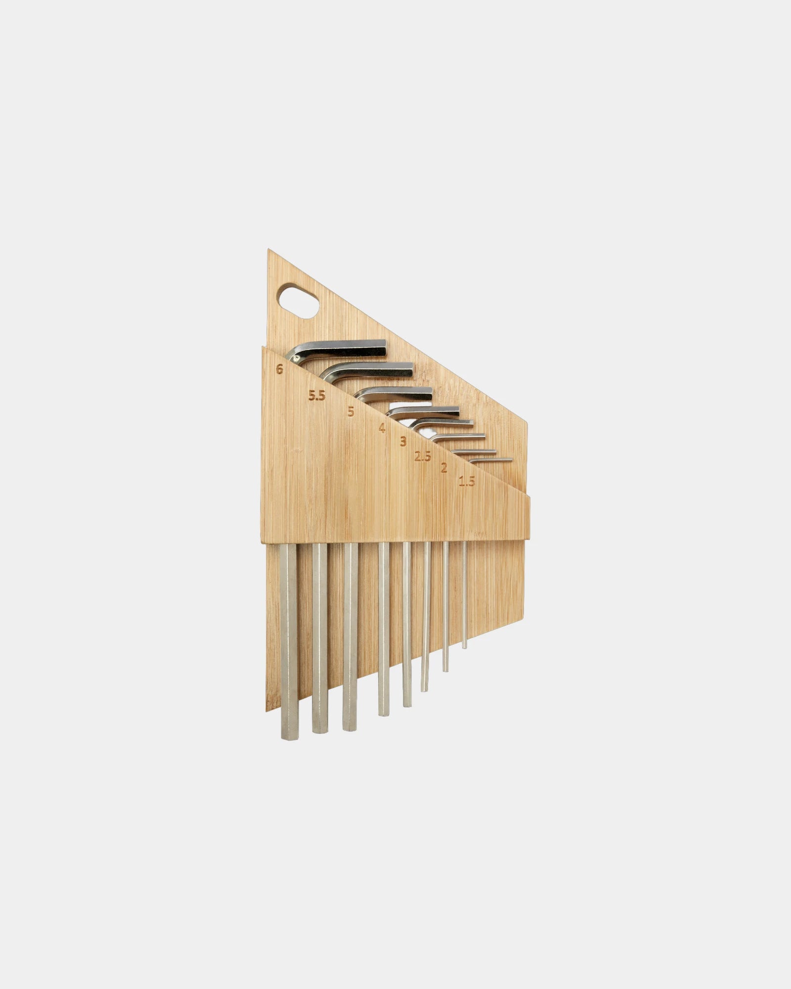 Promotional bamboo tool set with hex key - 1
